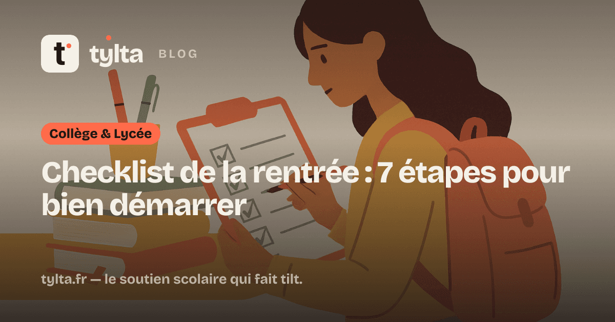 Checklist de la rentrée : 7 étapes pour bien démarrer