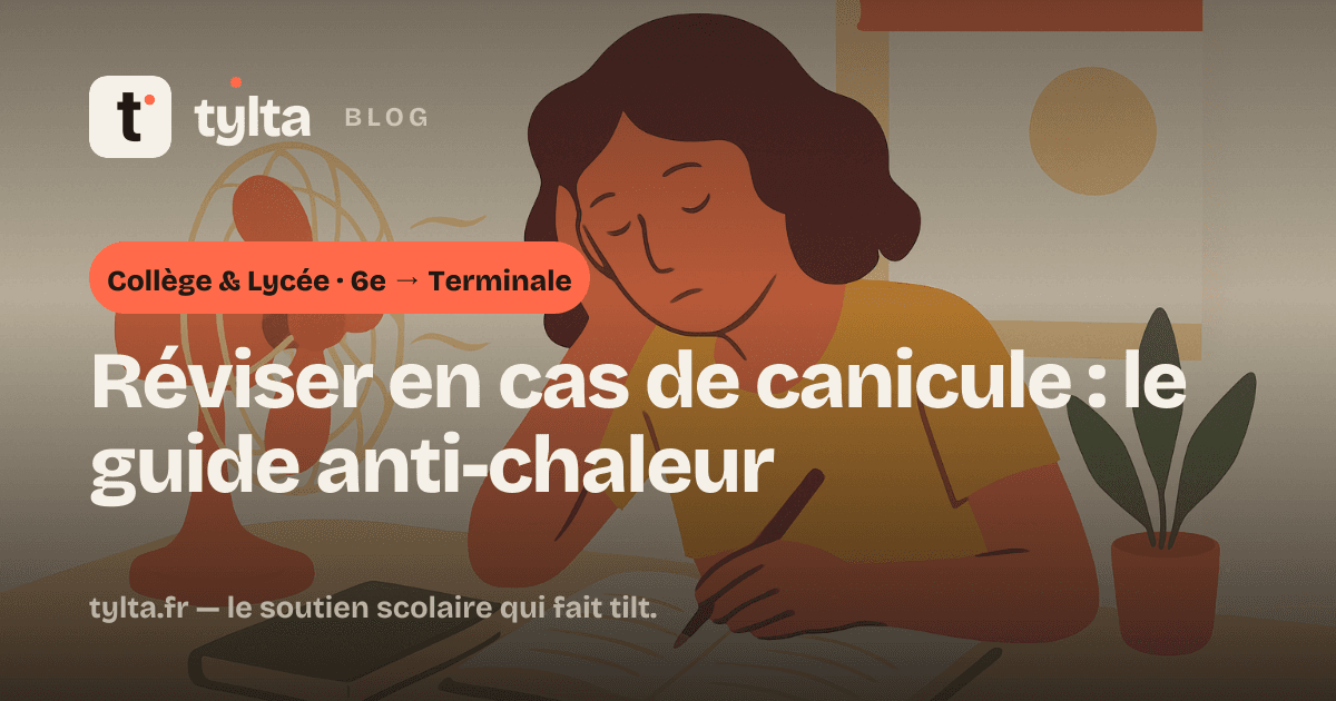 Réviser en cas de canicule : le guide anti-chaleur